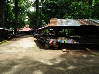 พื้นที่โดยรอบศาลเจ้าพ่อประตูผา เป็นพื้นที่ขายสินค้าพื้นเมืองและให้บริการสำหรับผู้มาเยือน<br>