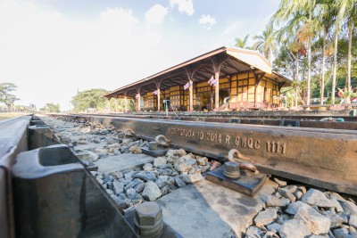 <br>ชานชาลาสถานีรถไฟกันตัง