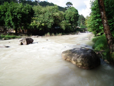 สภาพทั่วไปคลองหาดส้มแป้น ในสวนสาธารณะรักษะวาริน<br>