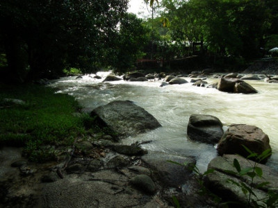 สภาพทั่วไปคลองหาดส้มแป้น ในสวนสาธารณะรักษะวาริน<br>