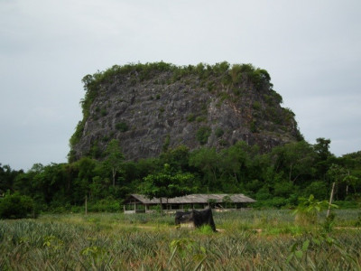 เขาตีนเป็ด ถ่ายจากด้านทิศตะวันตกเฉียงใต้<br>