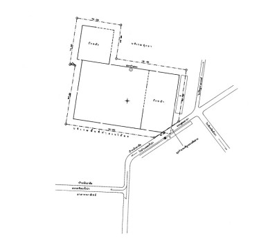 แผนผังกำแพงจวนเจ้าเมืองตะกั่วป่า<br>แผนผังกำแพงจวนเจ้าเมืองตะกั่วป่า